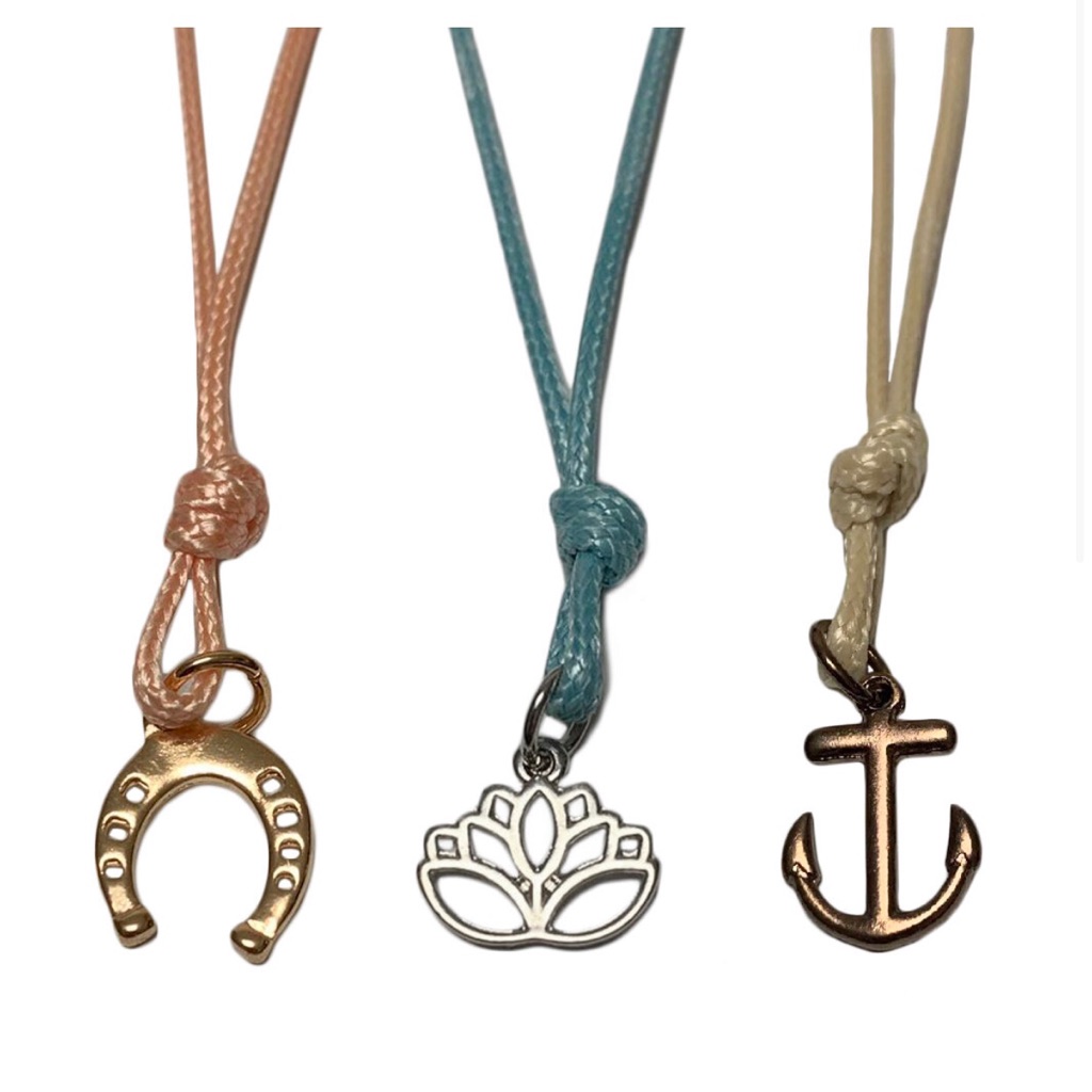 Summer Vibes Rope Necklace & Charm Set